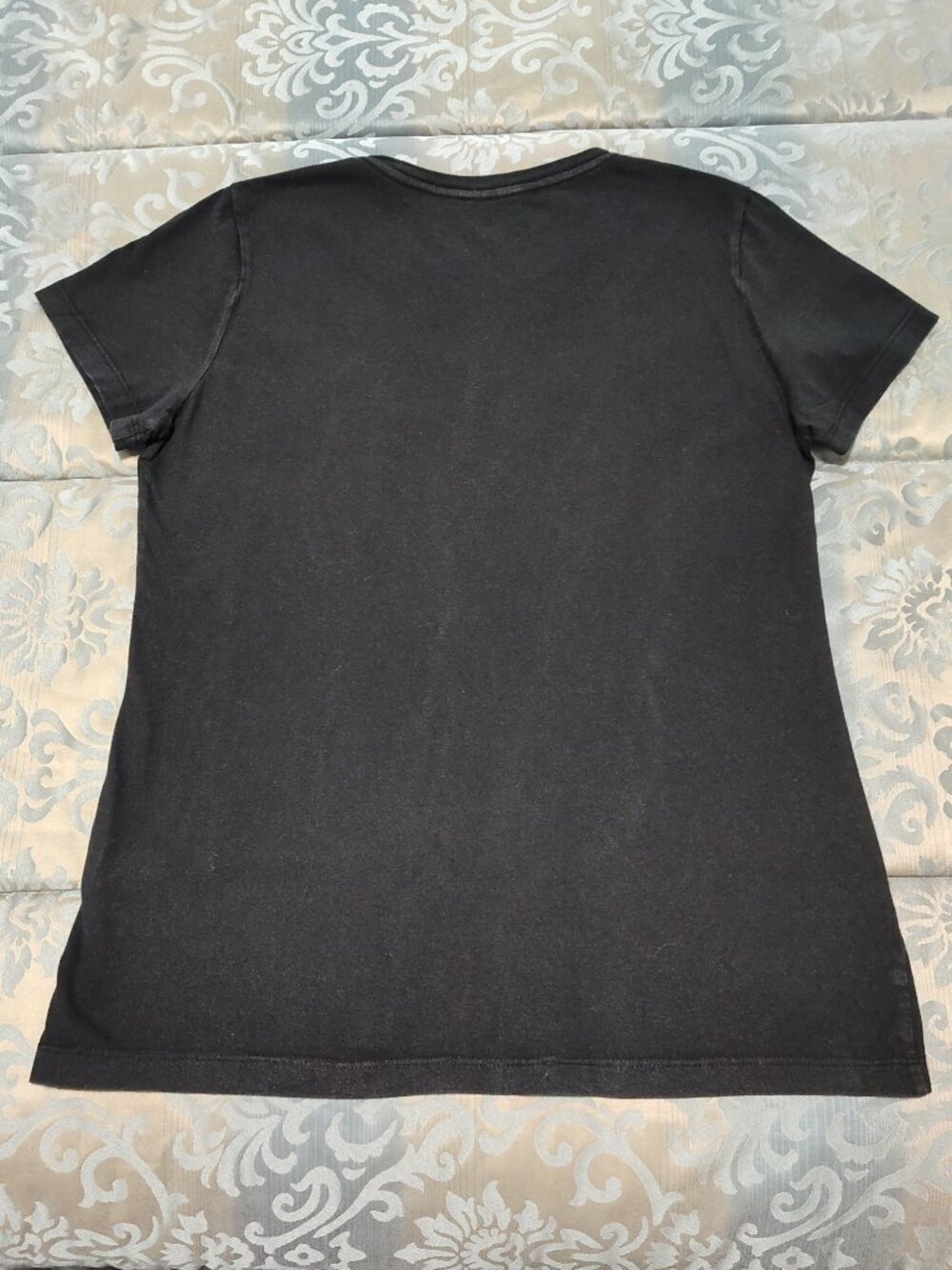 Adidas black and white ladies golf t-shirt, VG used condition, size M - Picture 4 of 4